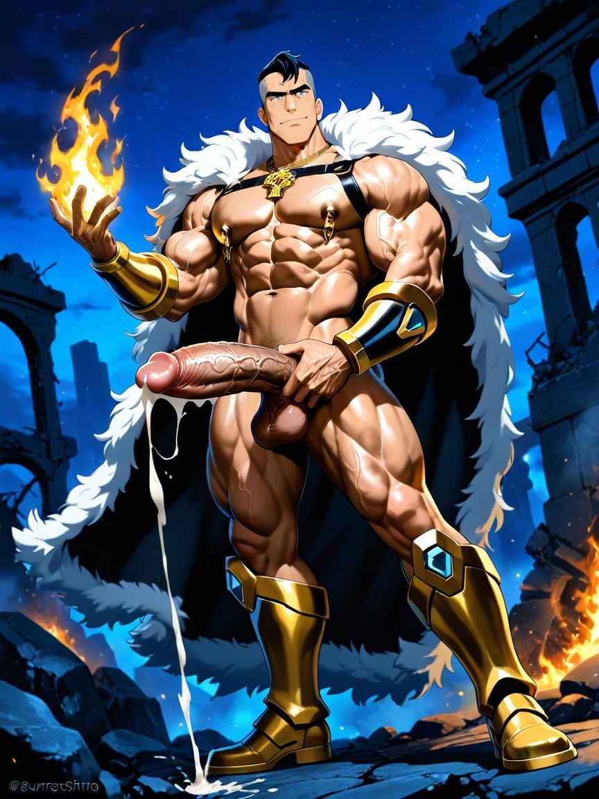 Across The Bridge Of Nose, Ruins, Cum Squirting AI Gay Porn