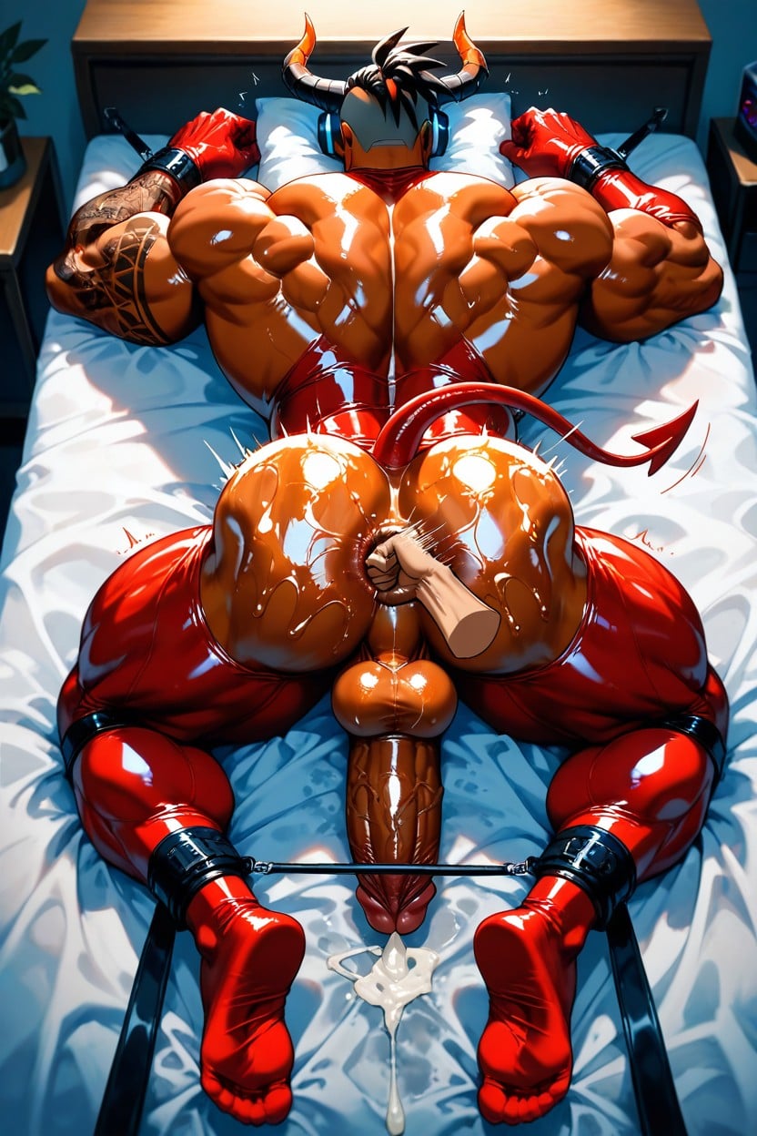 Latex Gag, Anal Fisting, Tanning Lines AI Gay Porn