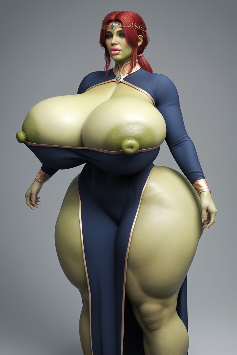 Blue Eyest, Plain Dress, 50+ AI Porn