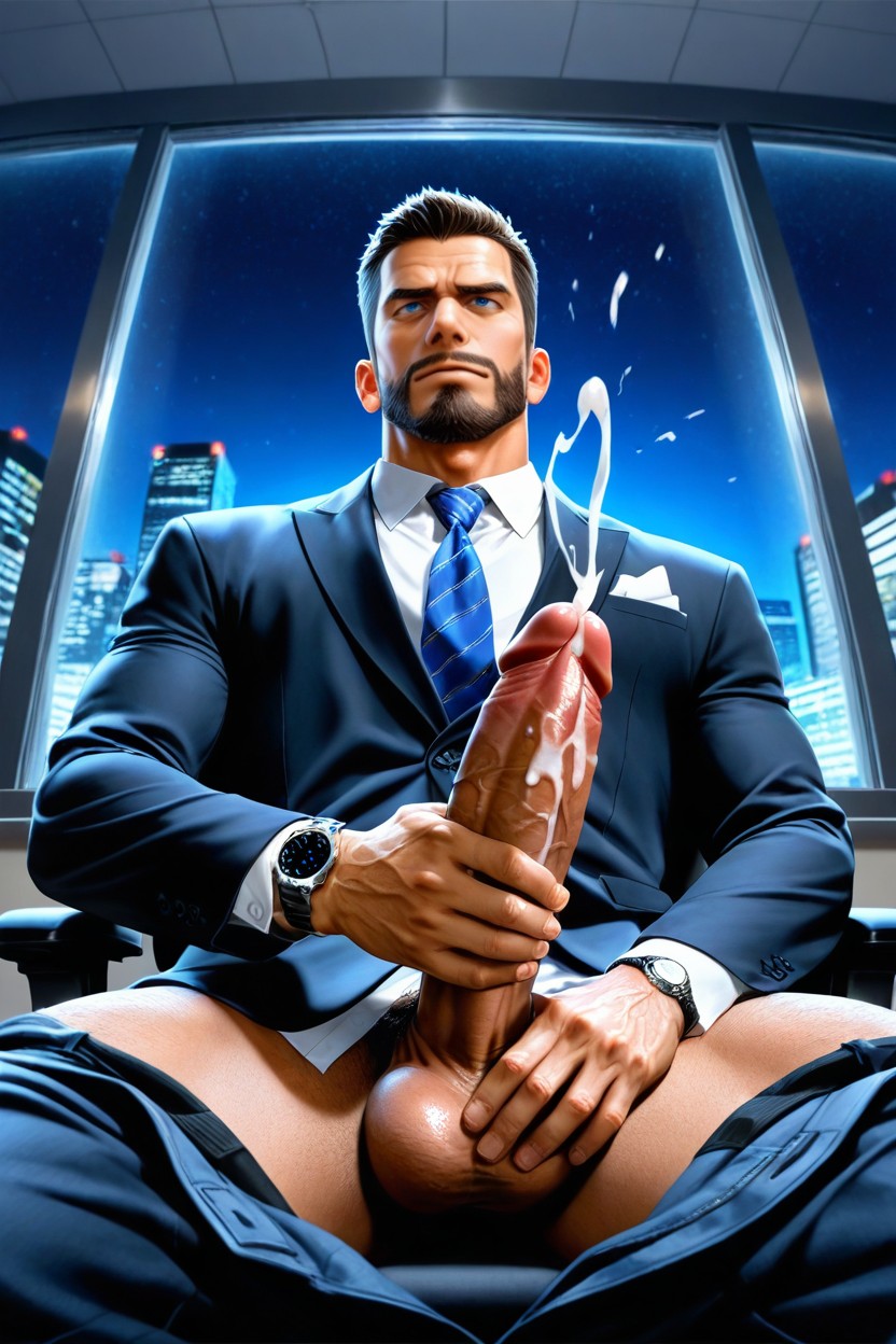 Orgasm, Window With View, Night AI Gay Porn