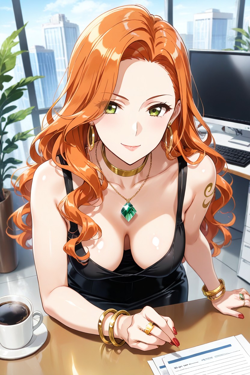 Femdom, Office, Computer Hentai AI Porn
