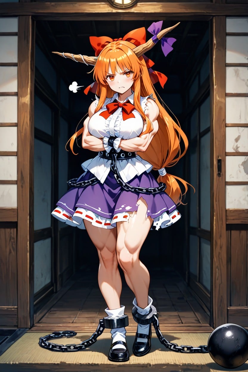 Angry, White Shirt, Long Hair Hentai AI Porn