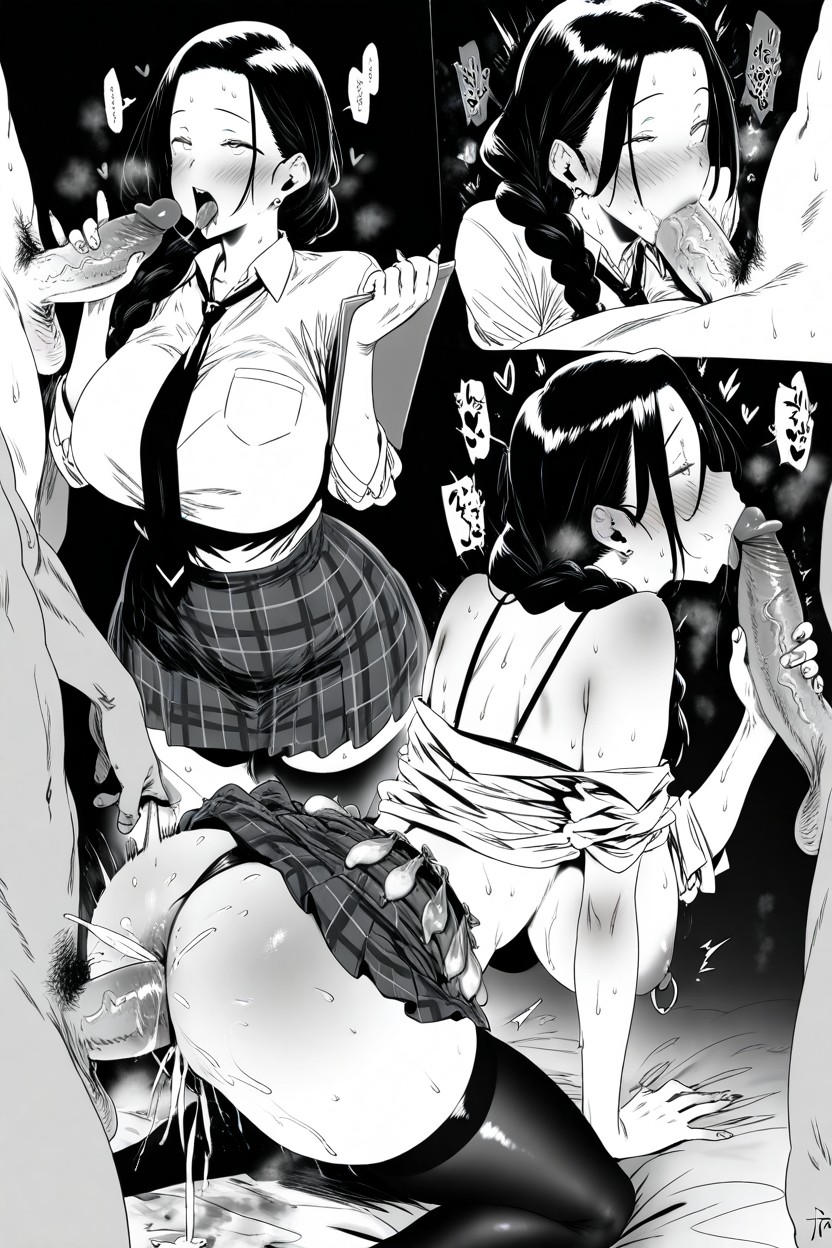 Thrusting, Heart Mole On Cheek, Gangbang Hentai KI Porno