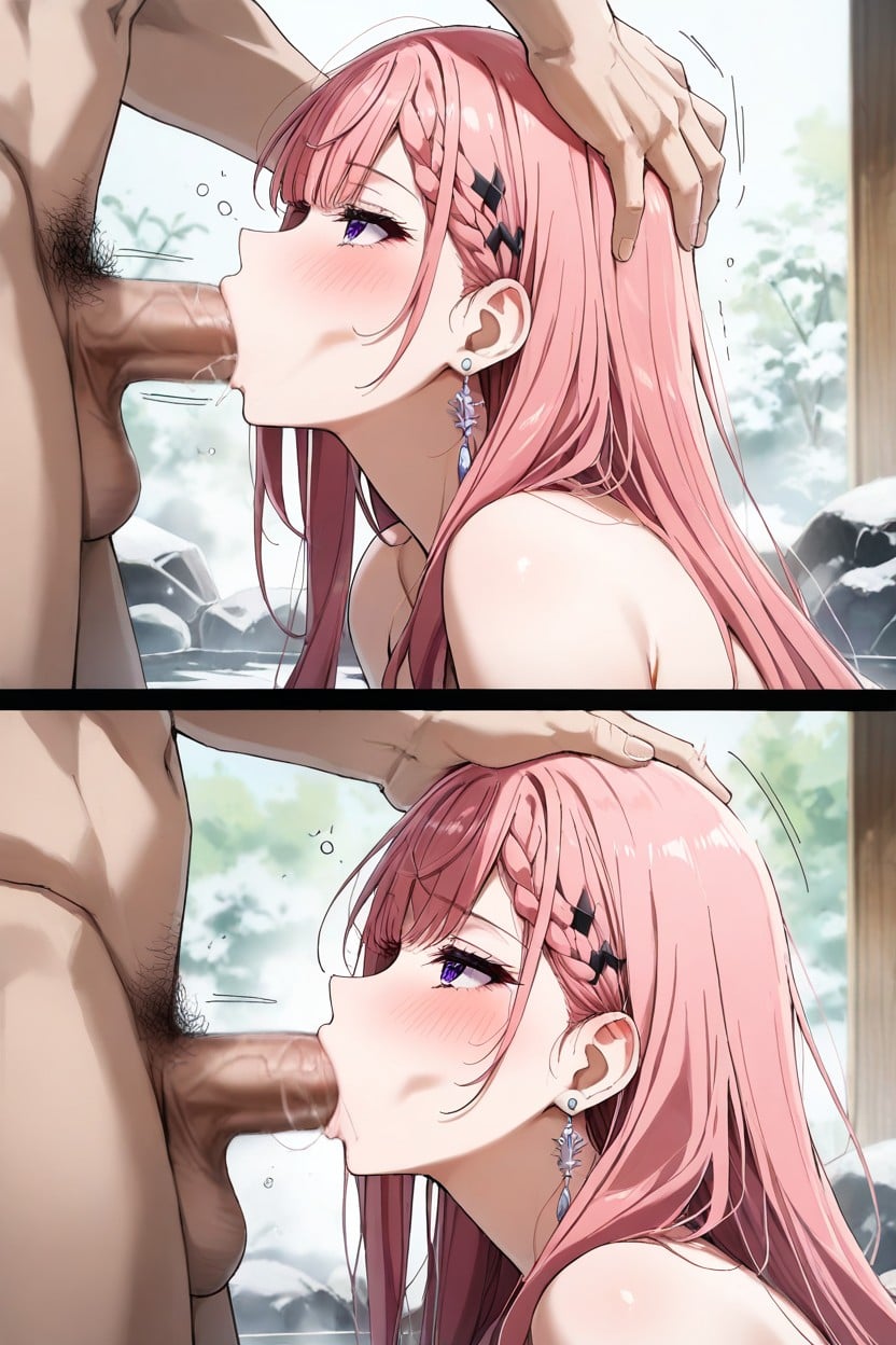 Mafuyu Kirisu From We Never Learn, Focus On Face, Man Gives Deep Thrusts Back And Forth Hentai AI Porn