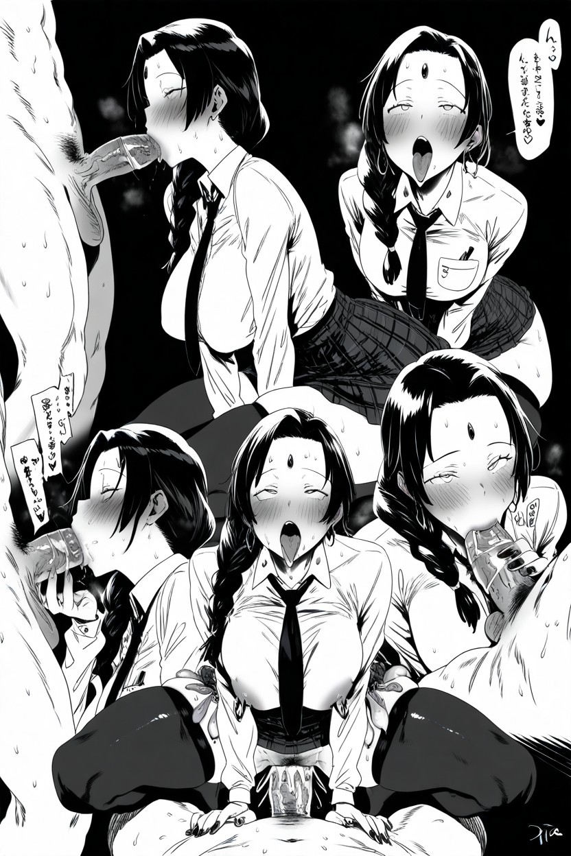 Thong, Sweaty, Triple Penetration Hentai AI Porn