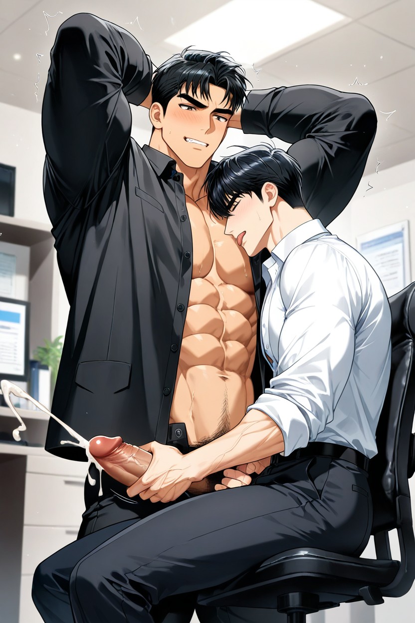Bedroom, Cumshot, Yaoi AI Gay Porn