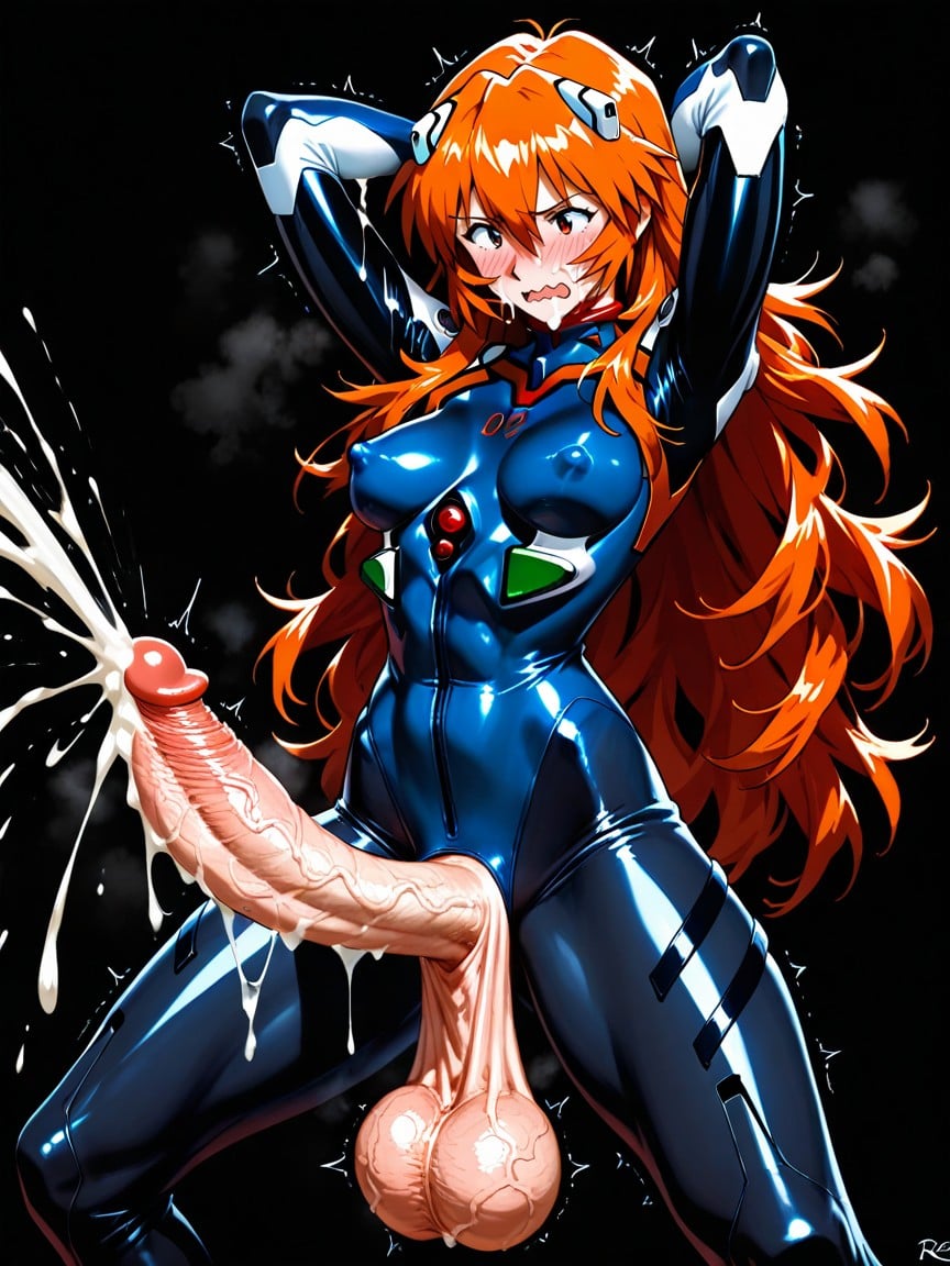 Cute, Evangelion, Very Long Hair Hentai AI Porn
