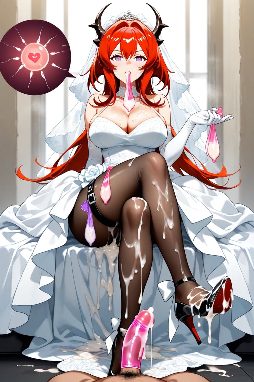 Semen Soaked High Heels, Cum On Clothes Huge Amount Of Cum, Legs Crossed Hentai AI Porn