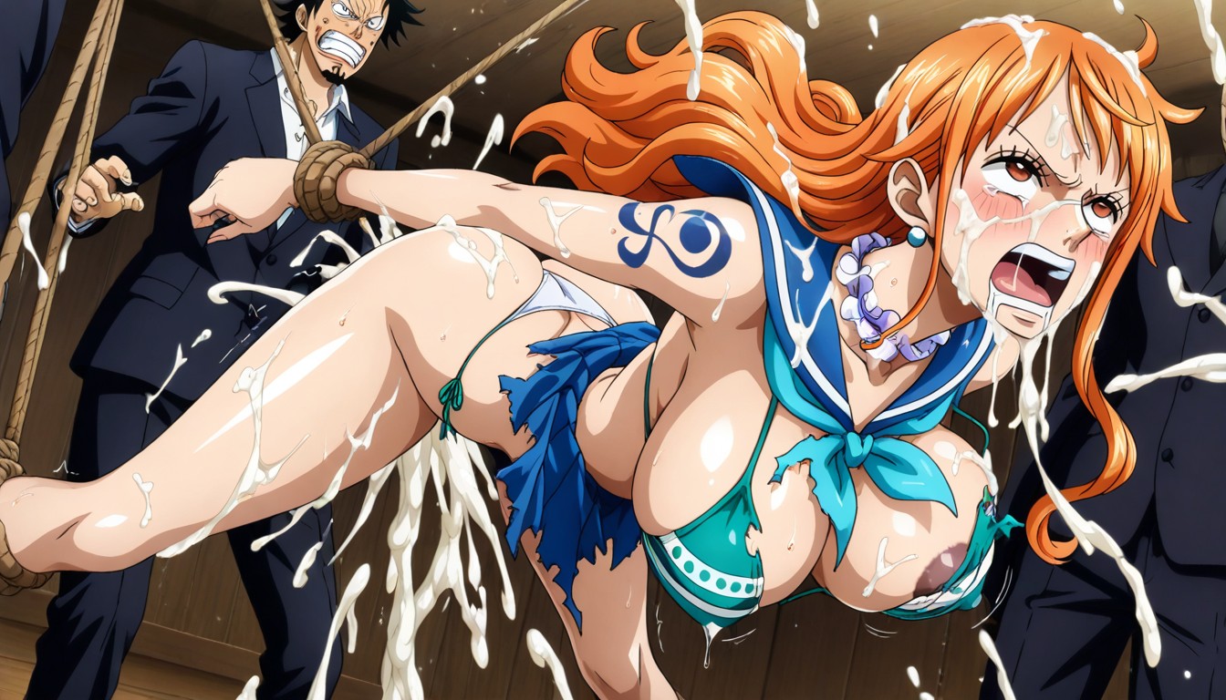 Facial, Restrained, Sailor Suit Hentai AI Porn
