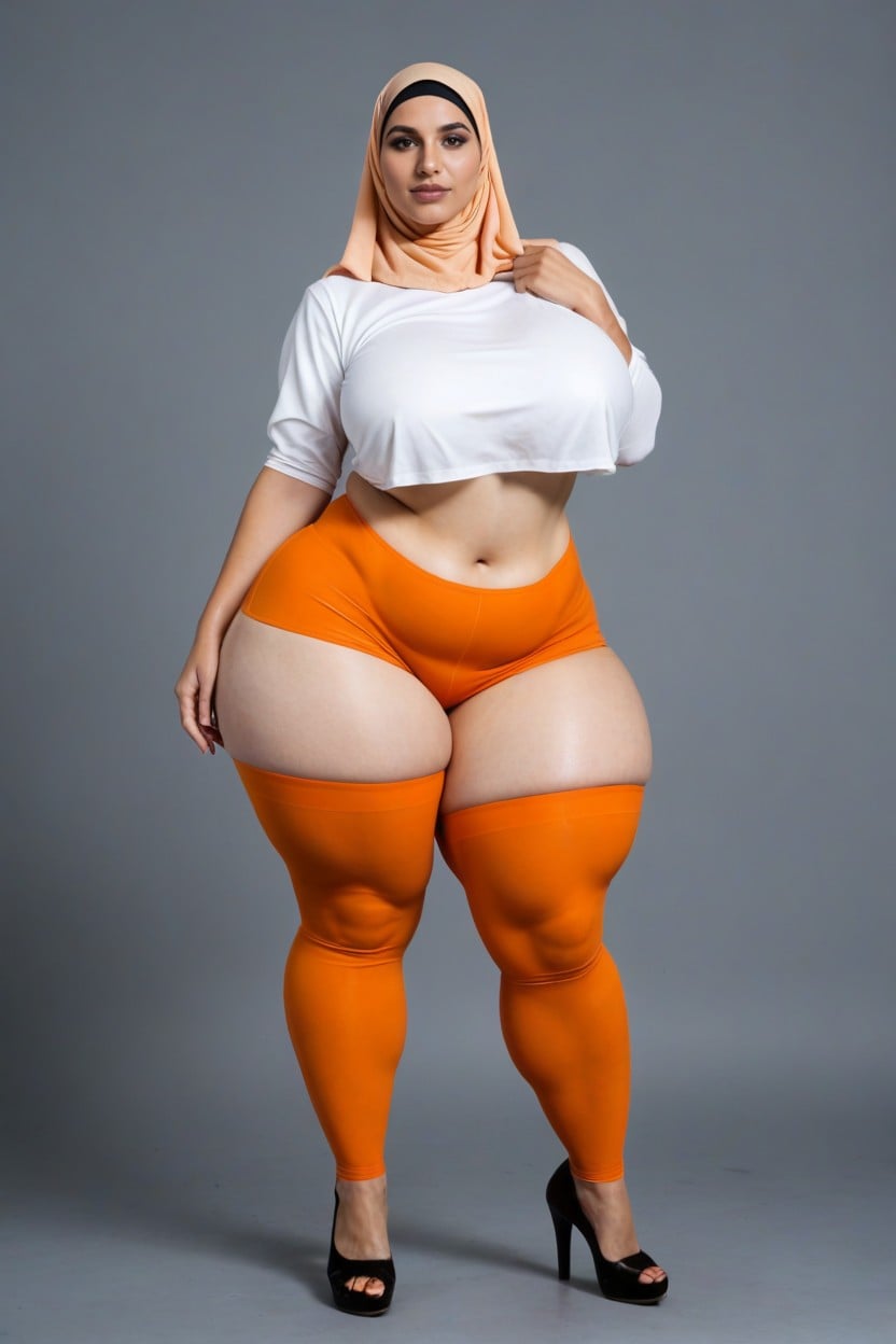Culo Más Grande Que Torso, Ropa Ajustada, So Many Tattoos Porno IA