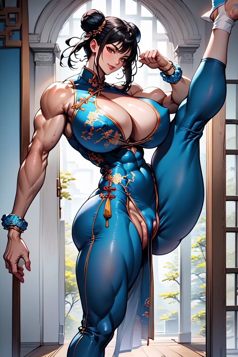 Fit, Voluptuous Muscular Body, Newest Hentai AI Porn