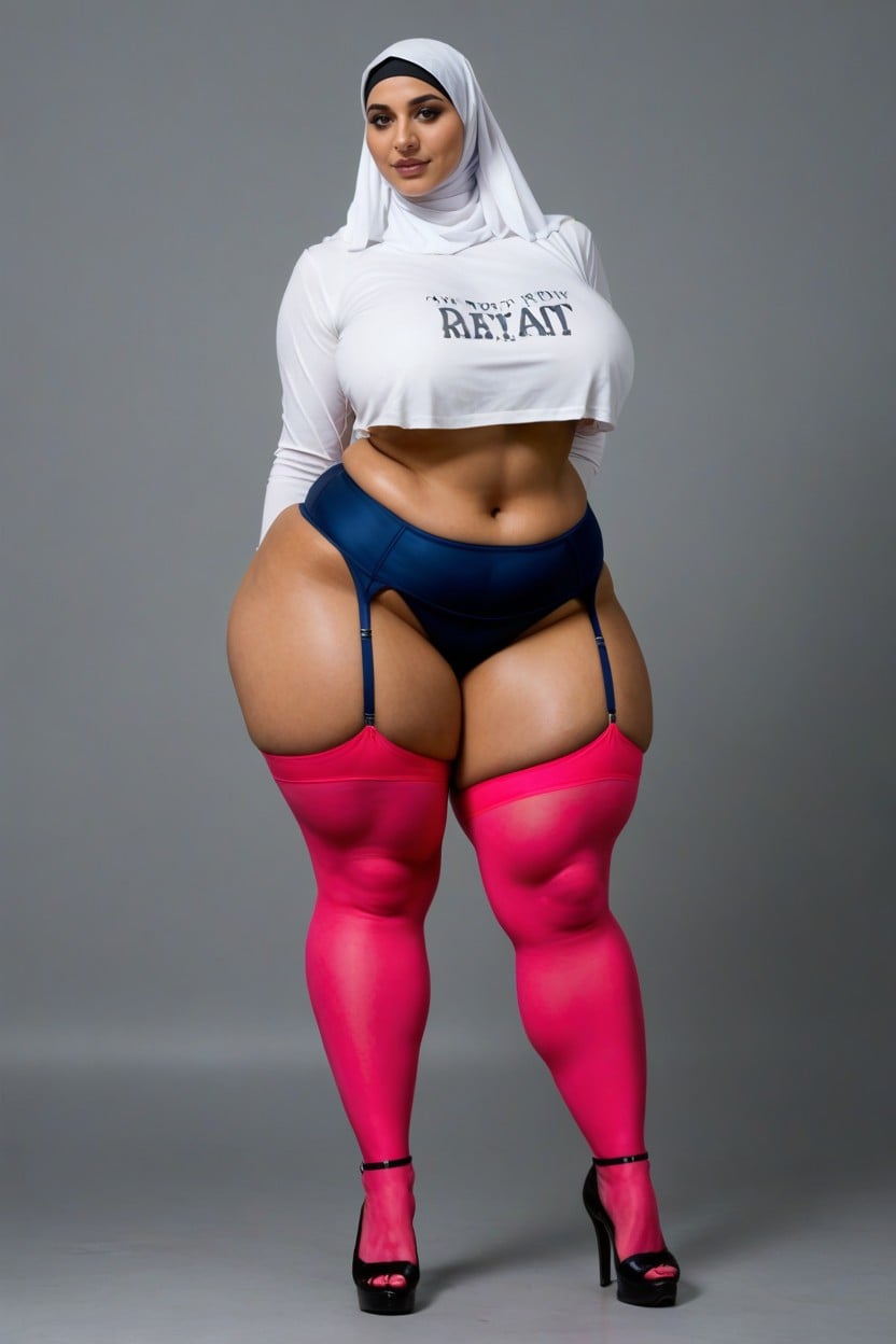 So Many Tattoos, Chubby, Form Fitting Clothes AI Porn