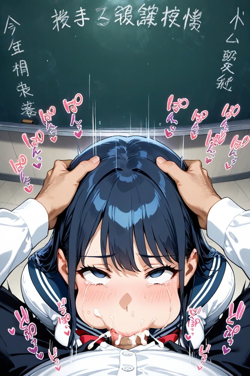 Cum Ejaculation, Rough Deepthroat, Happy Crying Hentai AI Porn