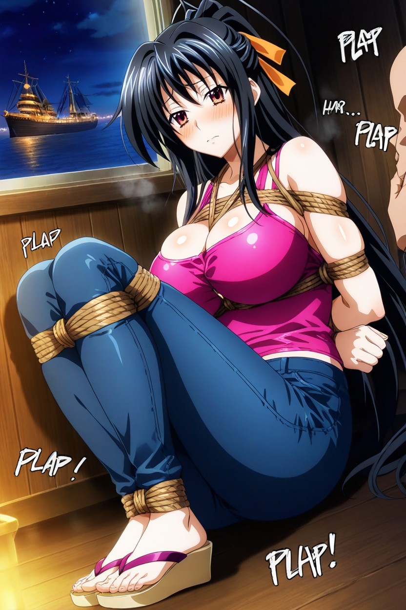 Full Body, Rounded Breasts, Waist Hentai AI Porn