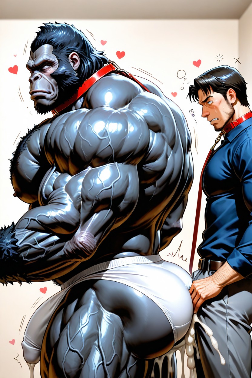Disgusted, Side View, Hearts AI Gay Porn