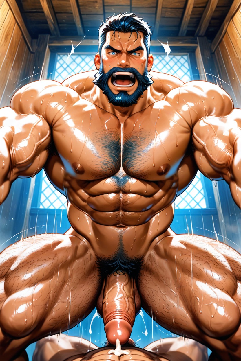 Sweat, Creampie, Naked AI Gay Porn