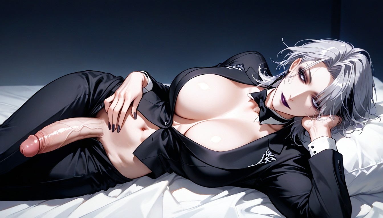 Butler Suit, Laying, Headrest Hentai AI Porn