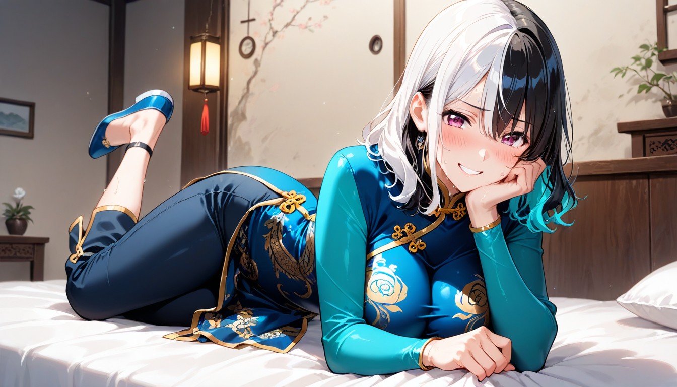 Multi Color Hair, Skin Tight Sleeves, High Hills AI Porn