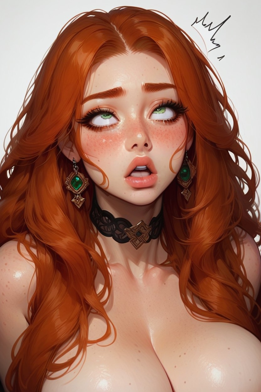 18+, Green Eyes, Hyper Tits Porno IA