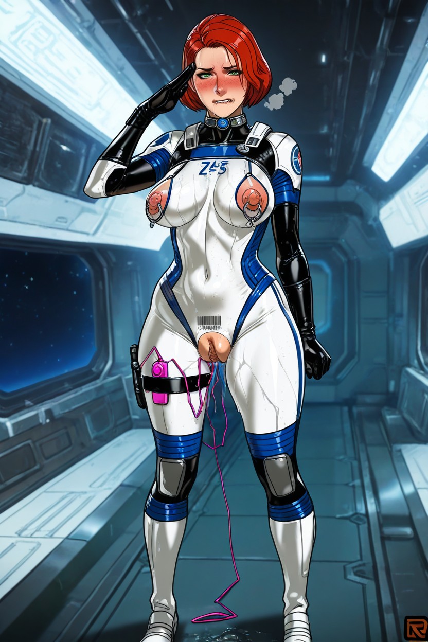 25+, Green Eyes, Bodysuit AI Porn