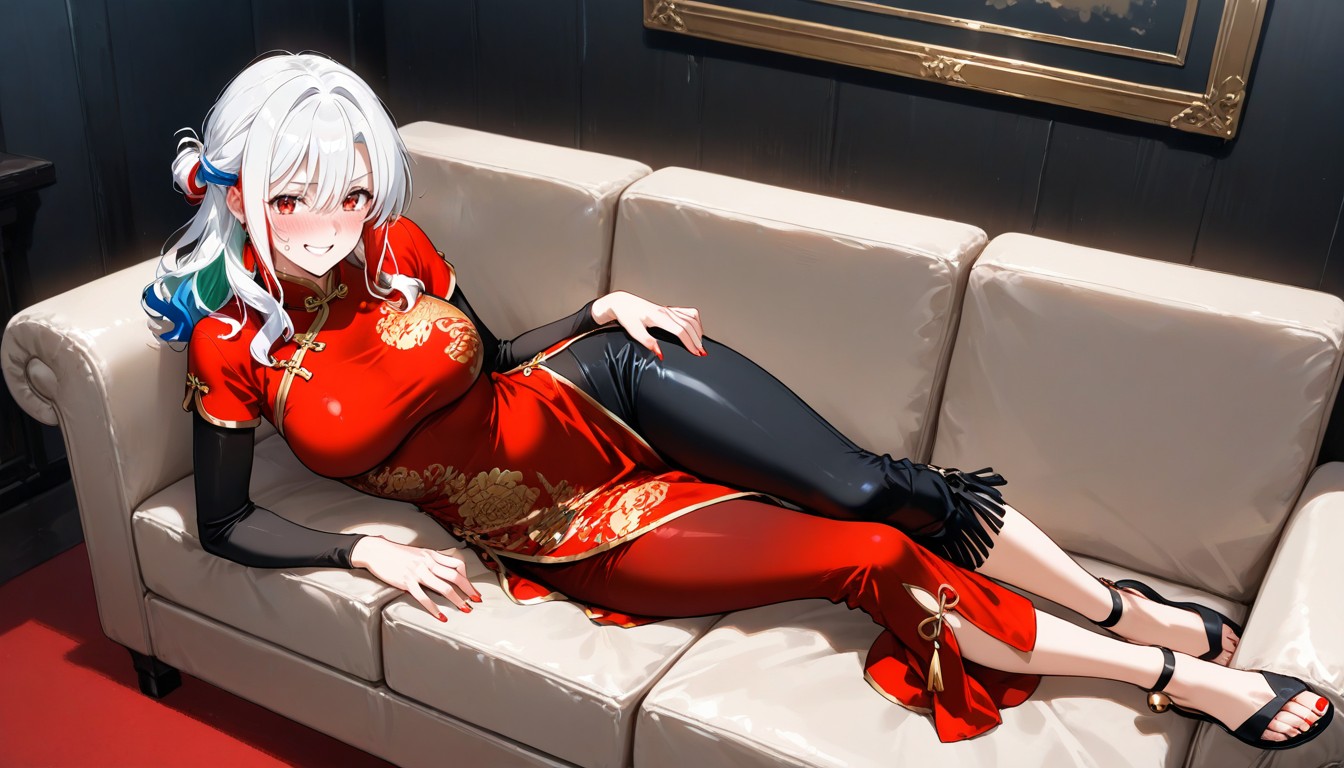 20+, Chinese Dress, Pants Under Dress AI Porn