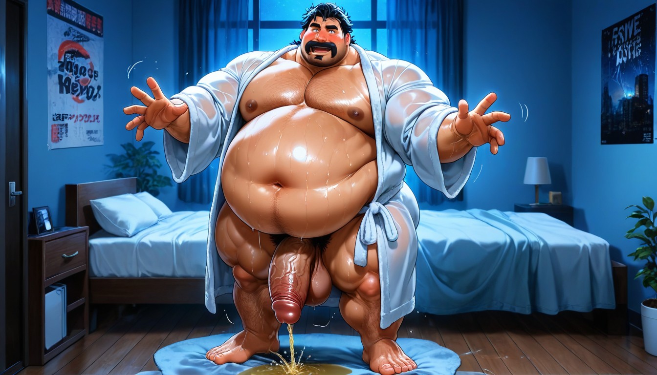 Muscle, Musclegut, Motion Lines AI Gay Porn
