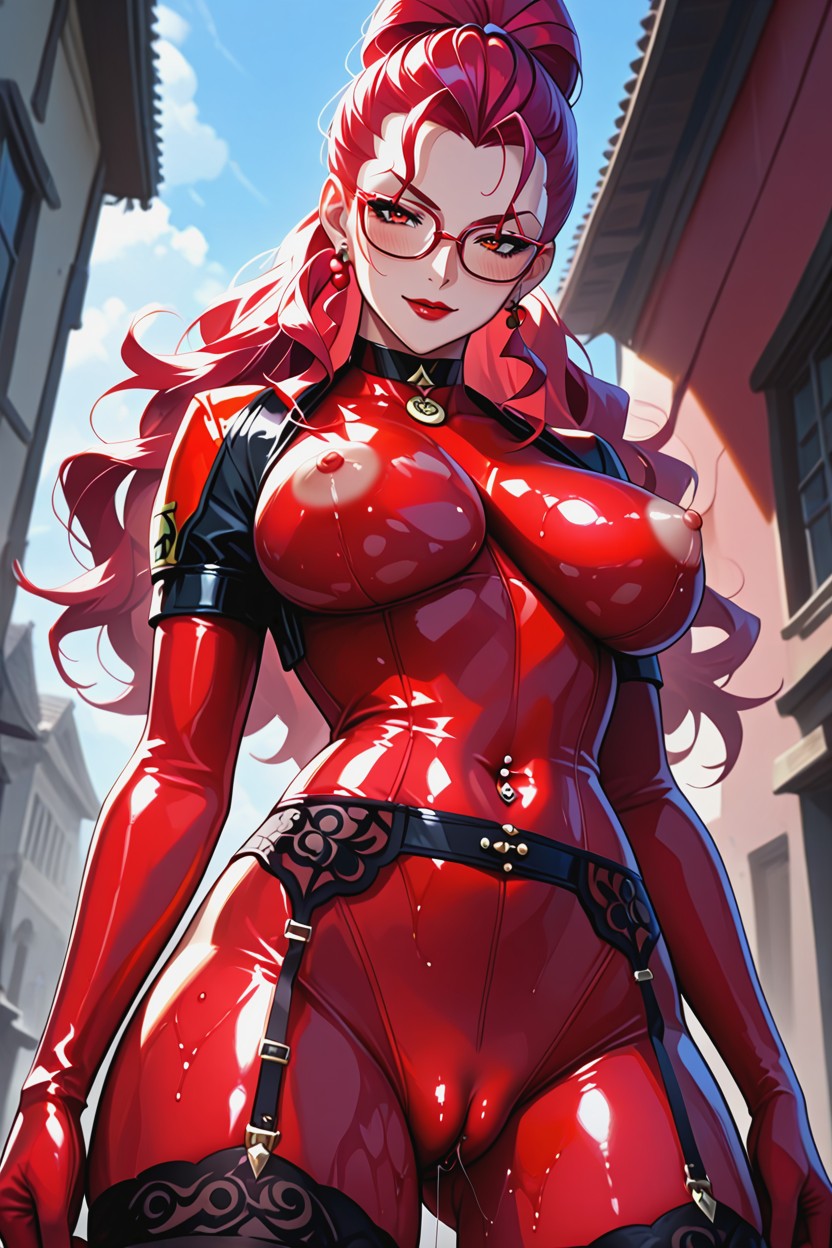 Peeking In, Camel Toe, Choker Hentai AI Porn
