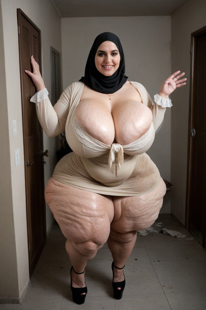 Cosplay, Massive Calves, Oiled Skin AI Porn