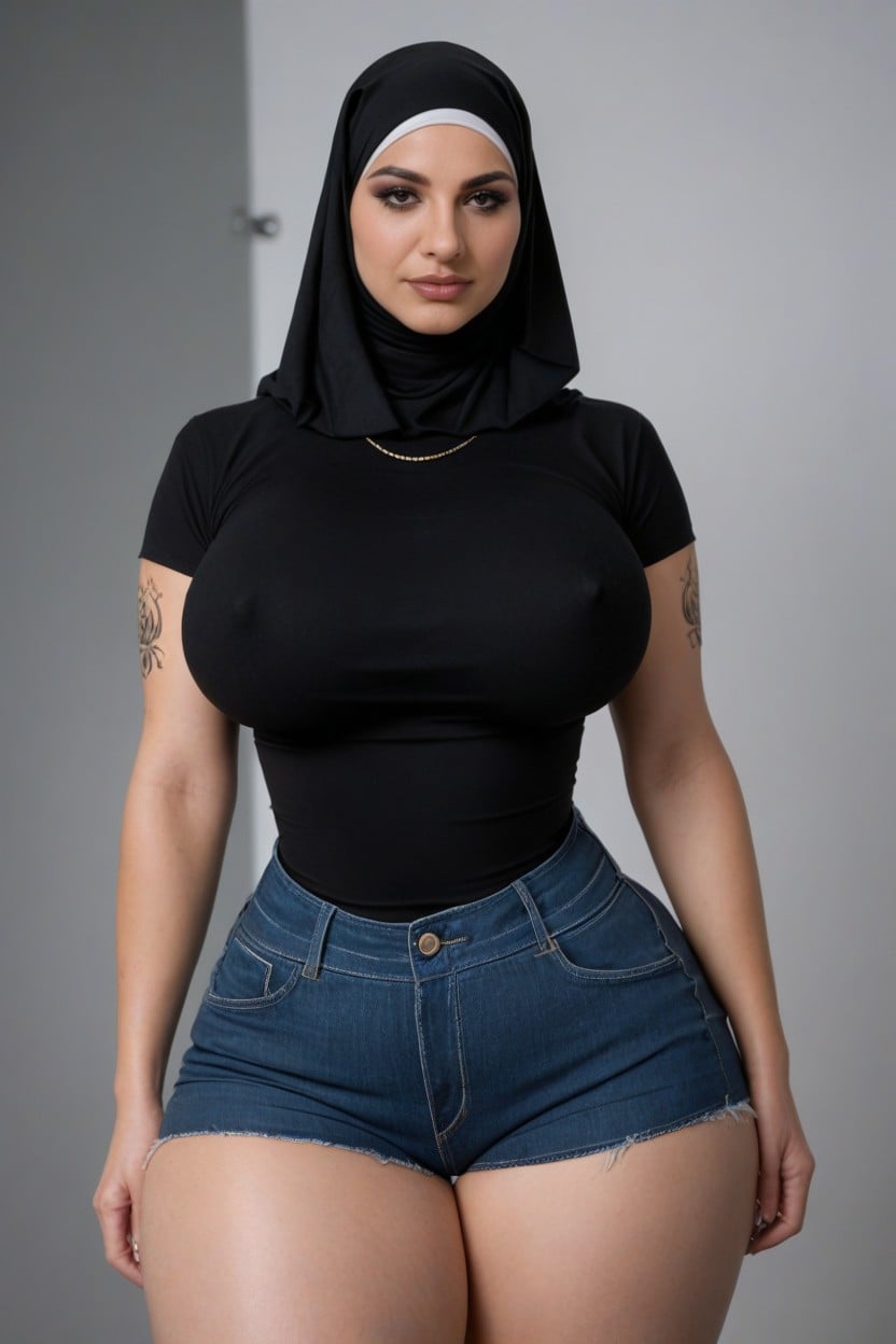 Plano Mediot, Hips Wider Than Shoulders Massive Hips, Massive Hyper Thighs Porno IA