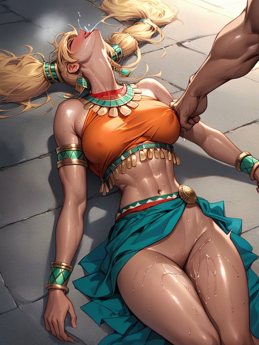 Aztec, Saliva, Wet Skin Hentai AI Porn