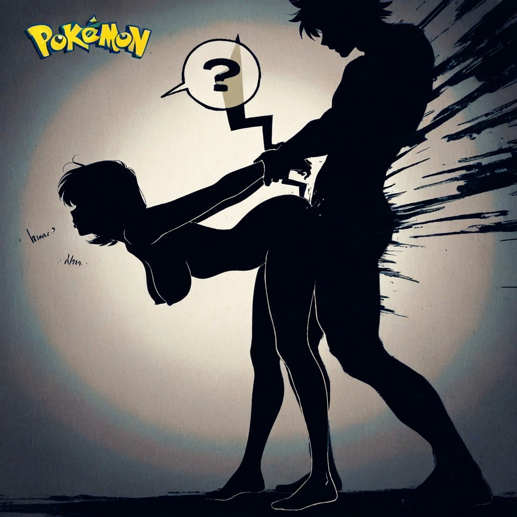 Distorted Effect, Dark Silhouette Skin, Dark Silhouette Porno IA