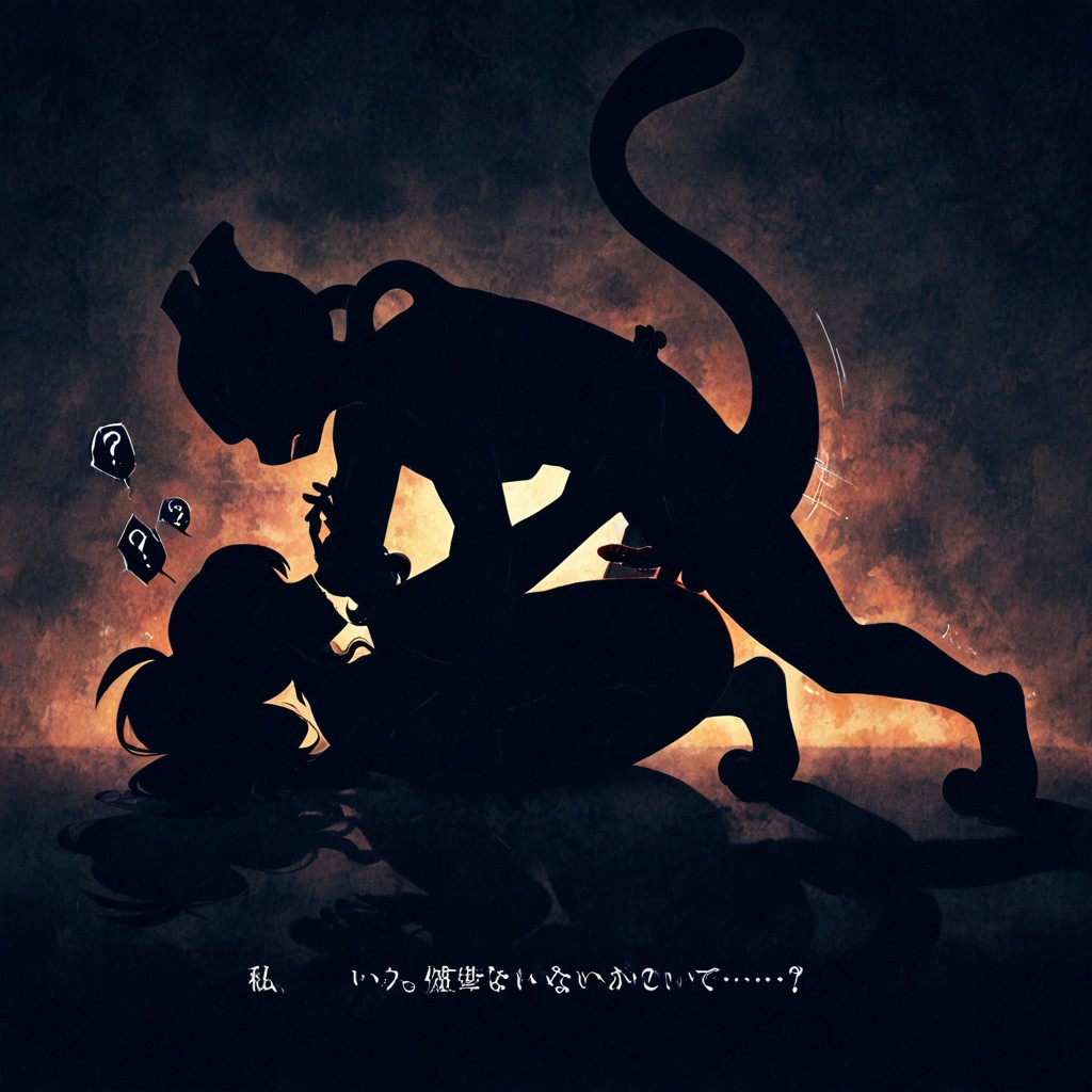 Sex With Mewtwo, A Silhouette Hilda From Pokemon, With Soft Colors AI Porn