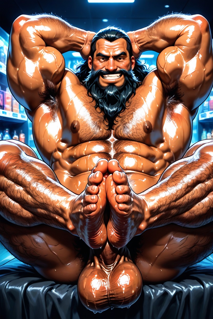 Long Beard, Black Hair, Huge Calves Porno gay IA