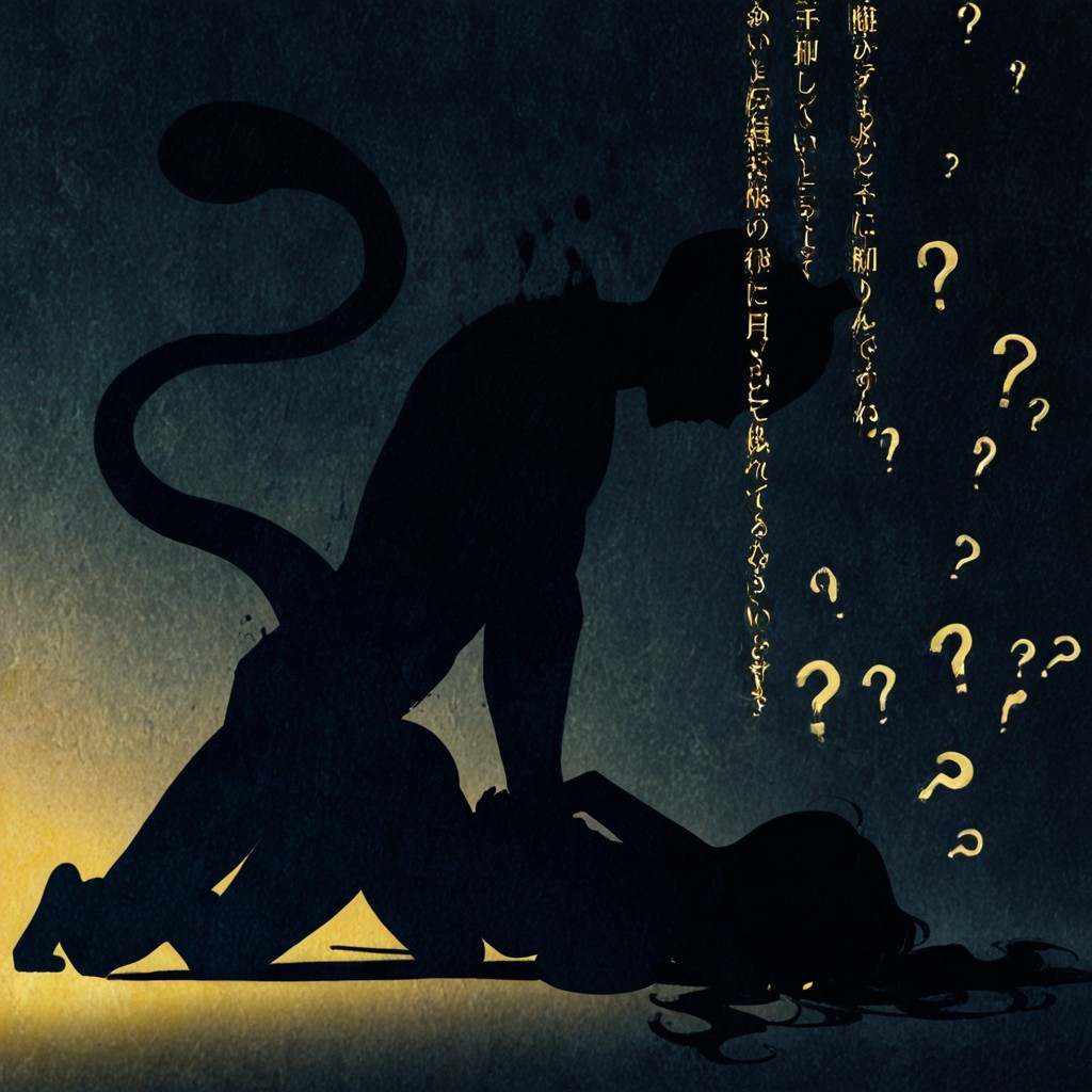 Nude, Ethereal Inkblot Or Rorschach Test, Silhouette AI Porn