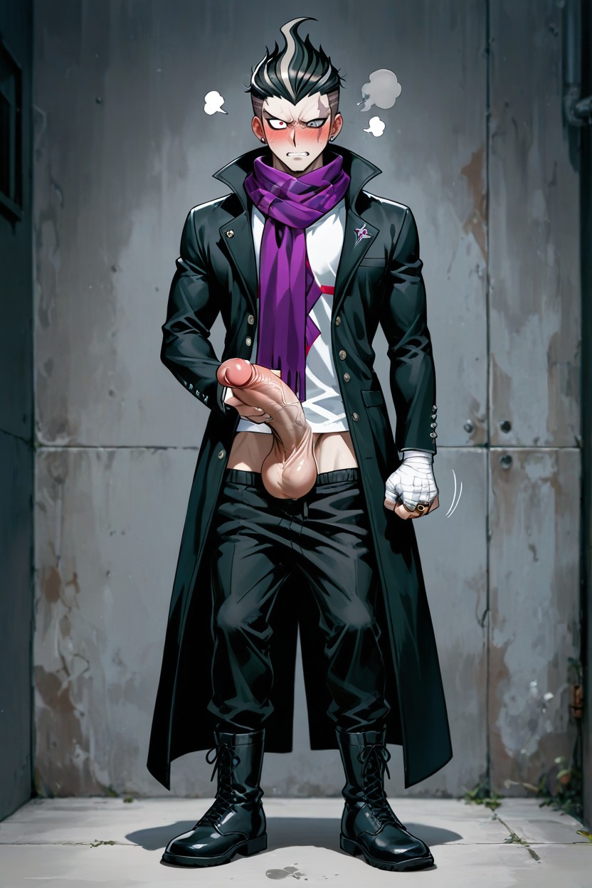 Red Right Eye, Black Boots, Black Hair Color Porno gay IA