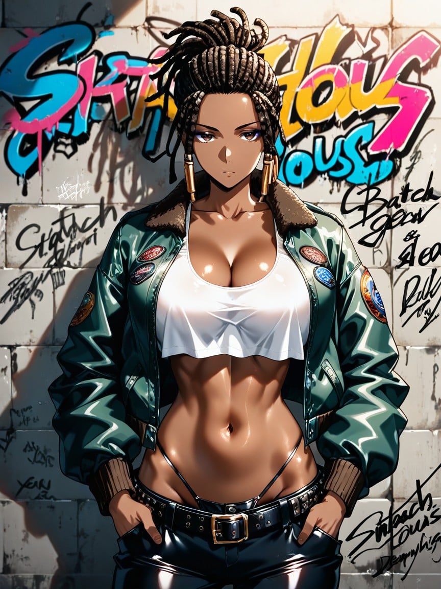 Slutty, Navel Exposed, Extreme Cleavage Hentai AI Porn