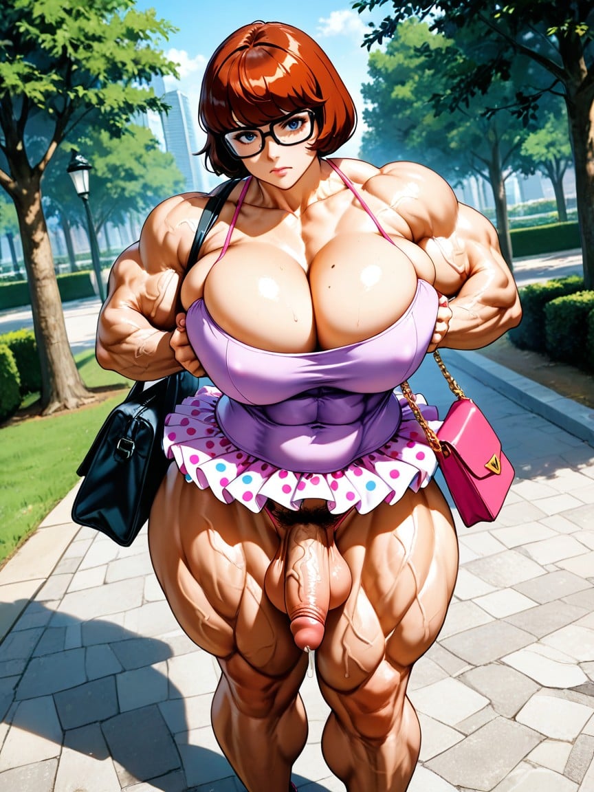 Bursting Breasts, Public Hair, Ultra Muscular Hentai IA