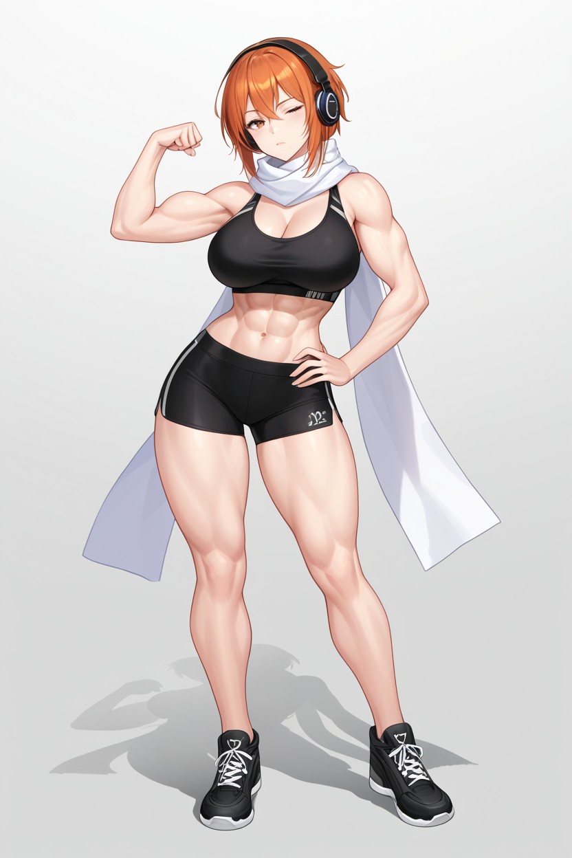 Fit, Hair Between Eyes, Girl Hentai AI Porn