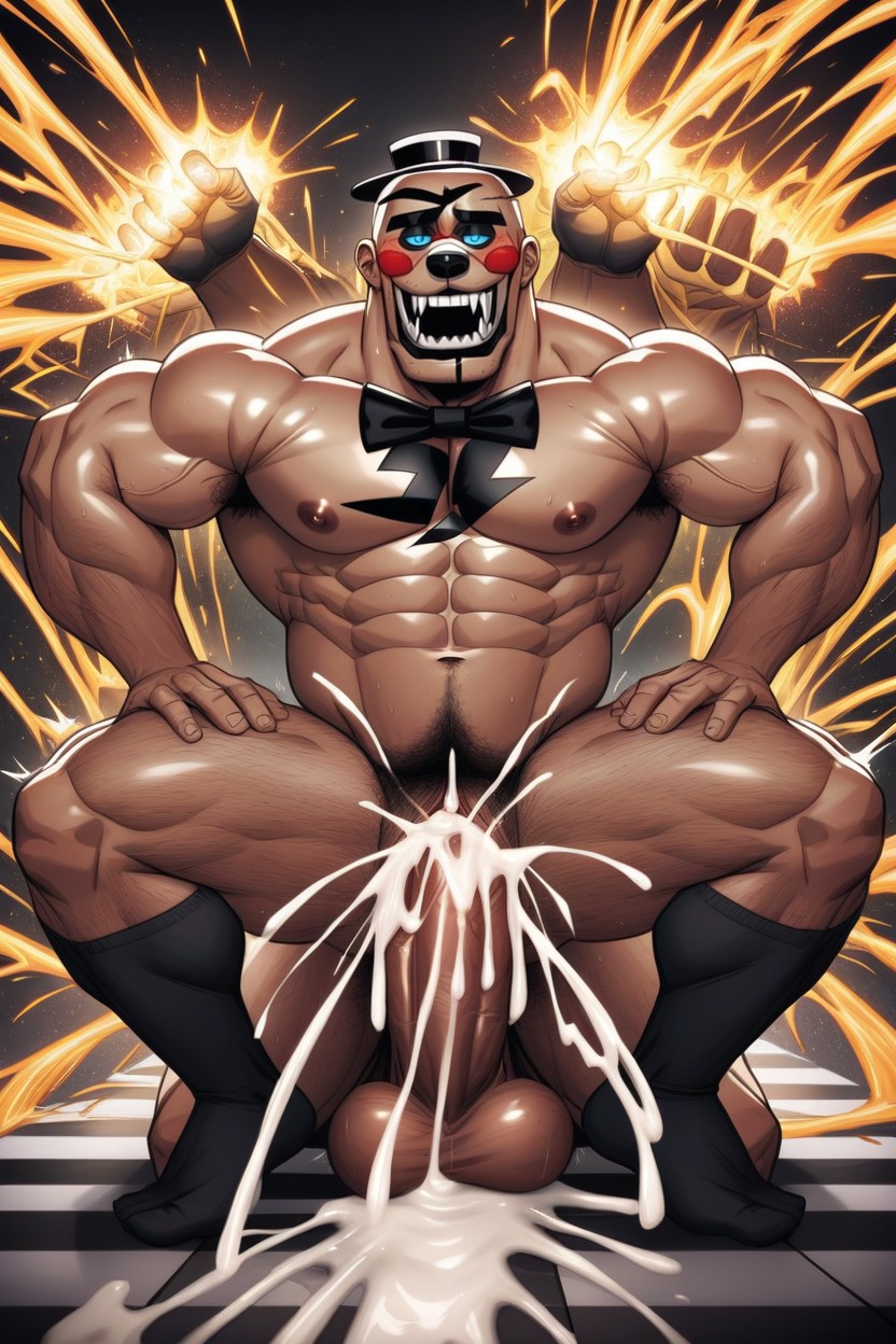 Side View, Transman With Extreme Large Claws, Moaning AI Gay Porn