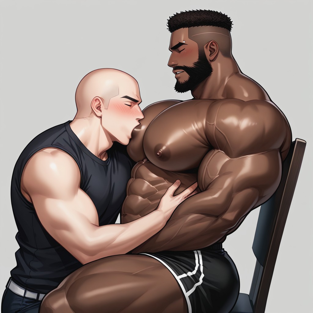 Suck, Sitting On Chair, Beards AI Gay Porn