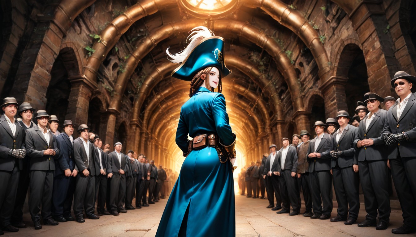 She Has Long Dreadlocks, Thick Locks, They Are All Standing In Front Of An Large Ancient Skull-shaped Looks Like It Blends In With The Island AI Porn