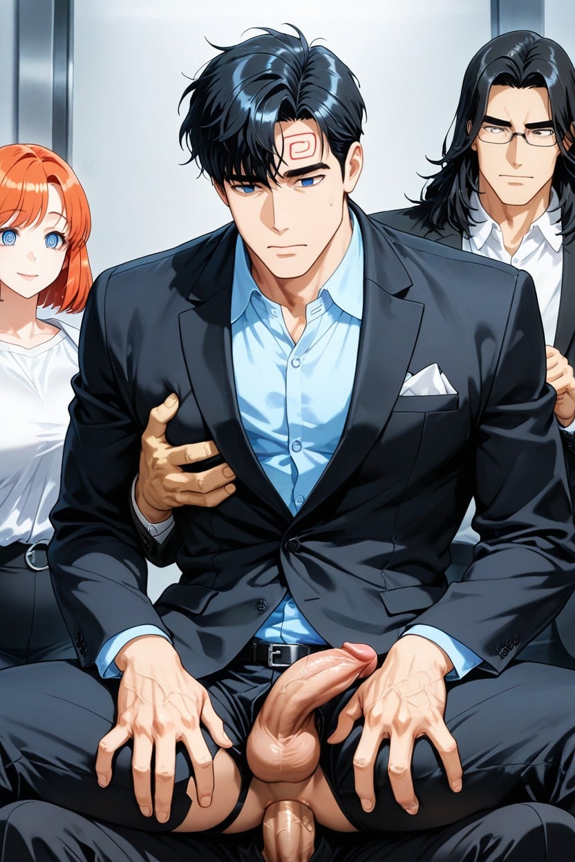 Groping, Being Groping By Another Person, Hands Tied Behind Back AI Gay Porn