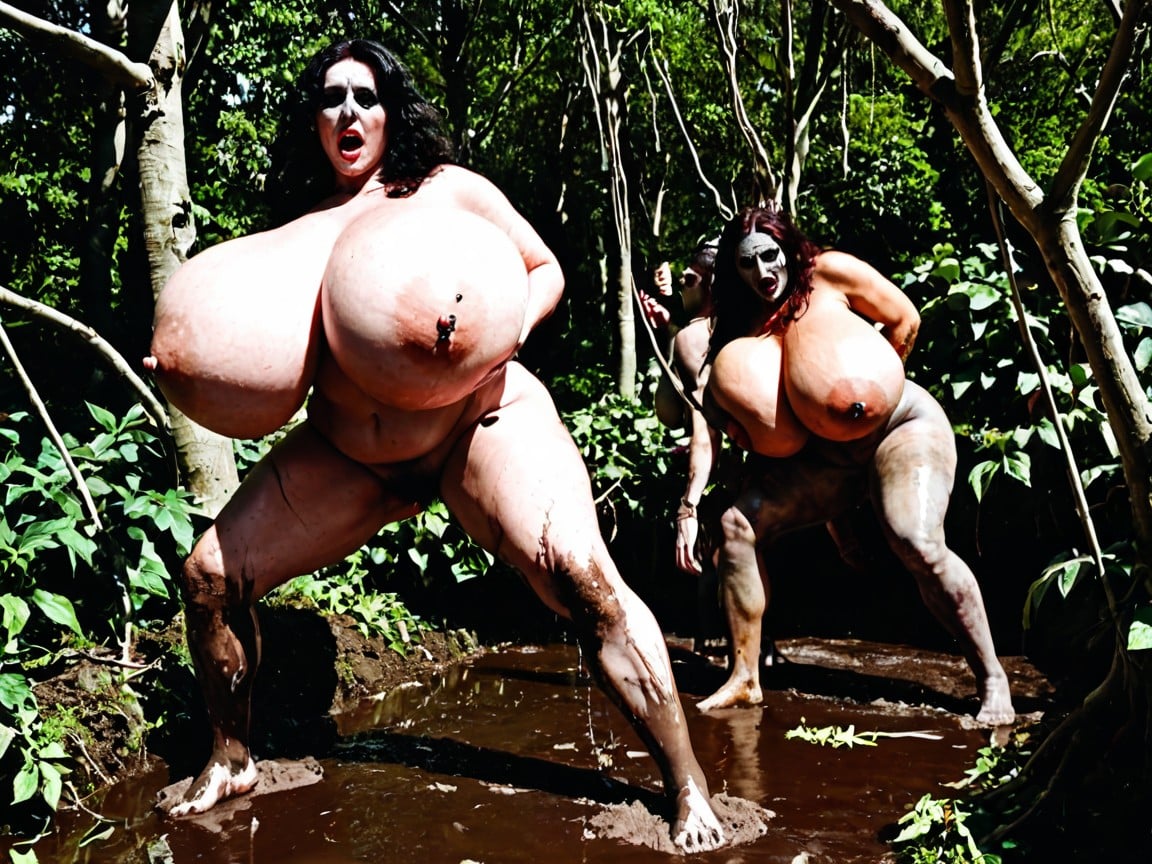 Nipple Piercing, Big Tree, Taller Woman AI Porn