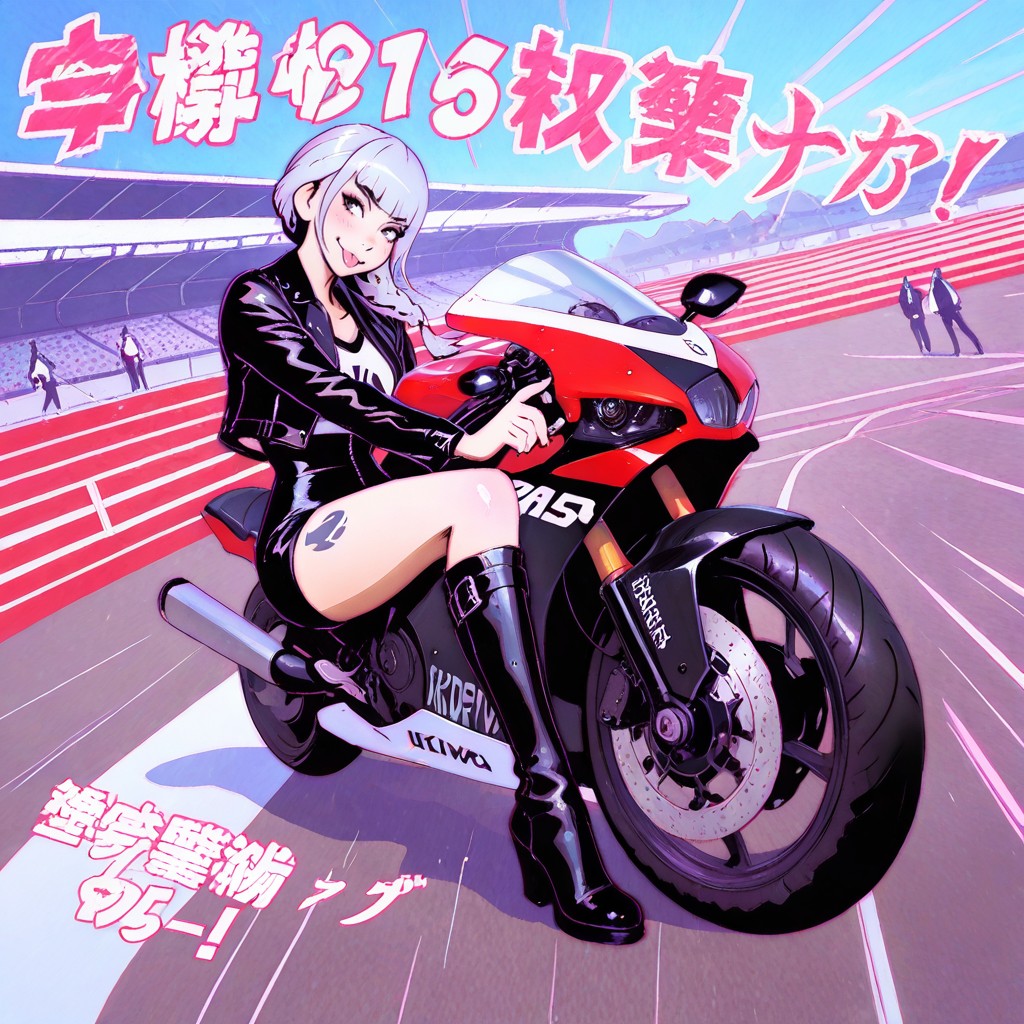 Licking Sport Bike, 18+, Woman AI Porn