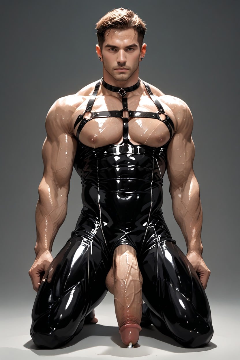 Naked, Melting Abs, Liquid Muscles AI Gay Porn