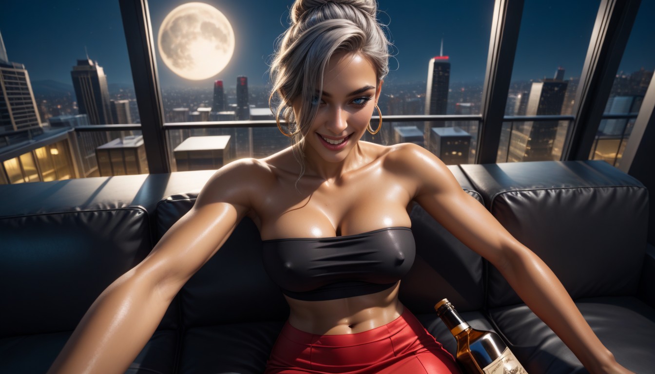 High Definition, Balcony, Office AI Porn