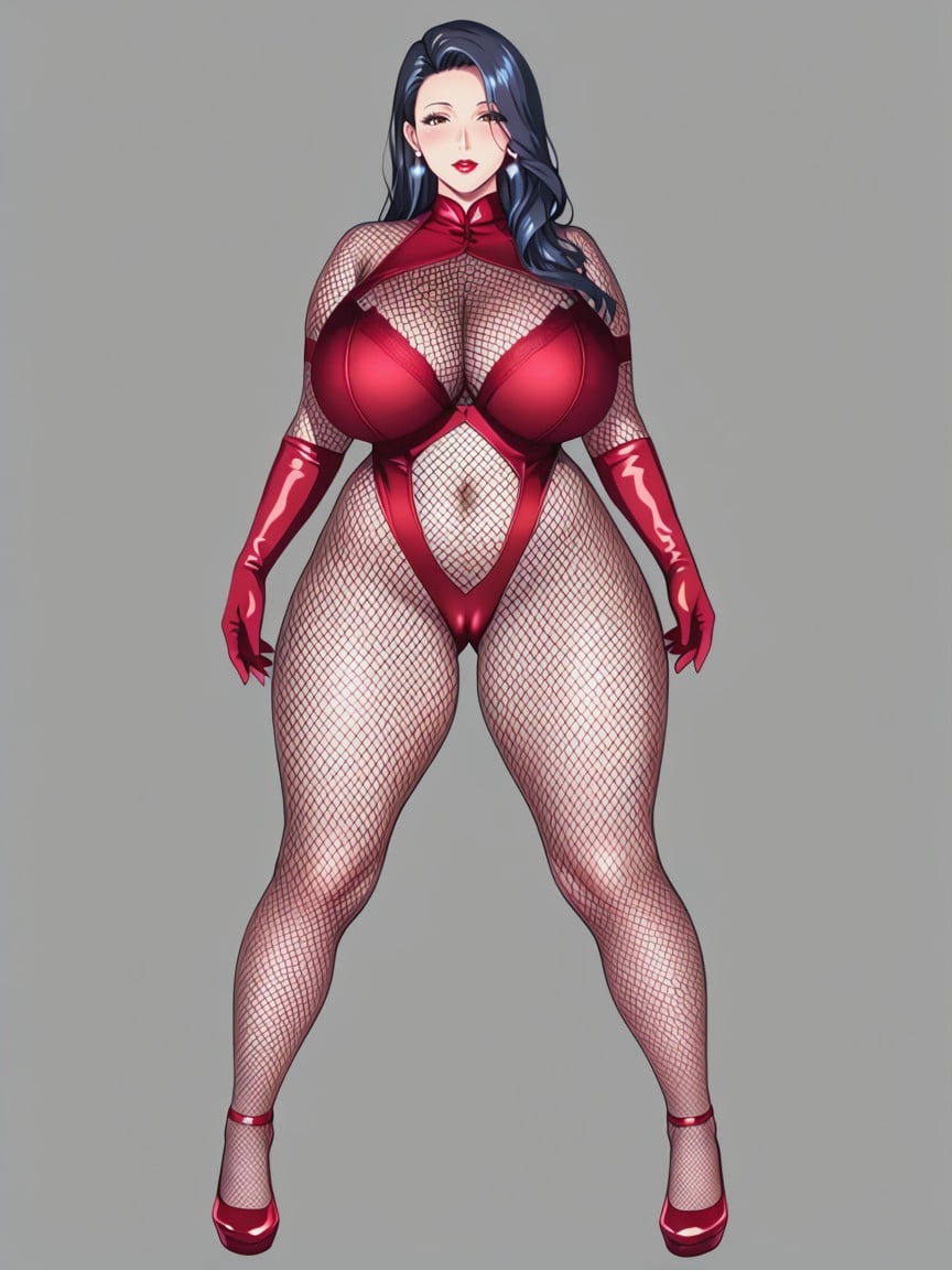 Standing Pose, Black Hair, + MILF AI Porn