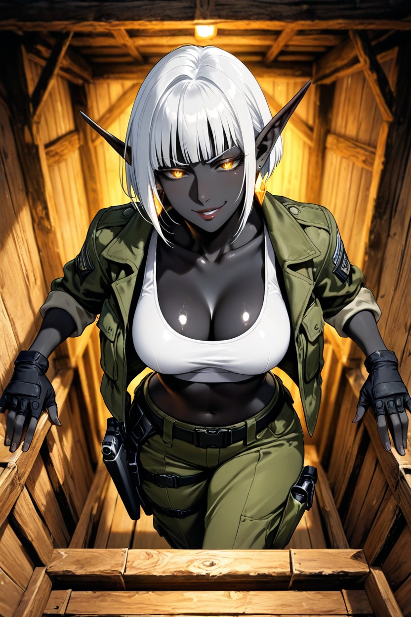 Perfect Fingers, Excited, Only One Woman Hentai AI Porn