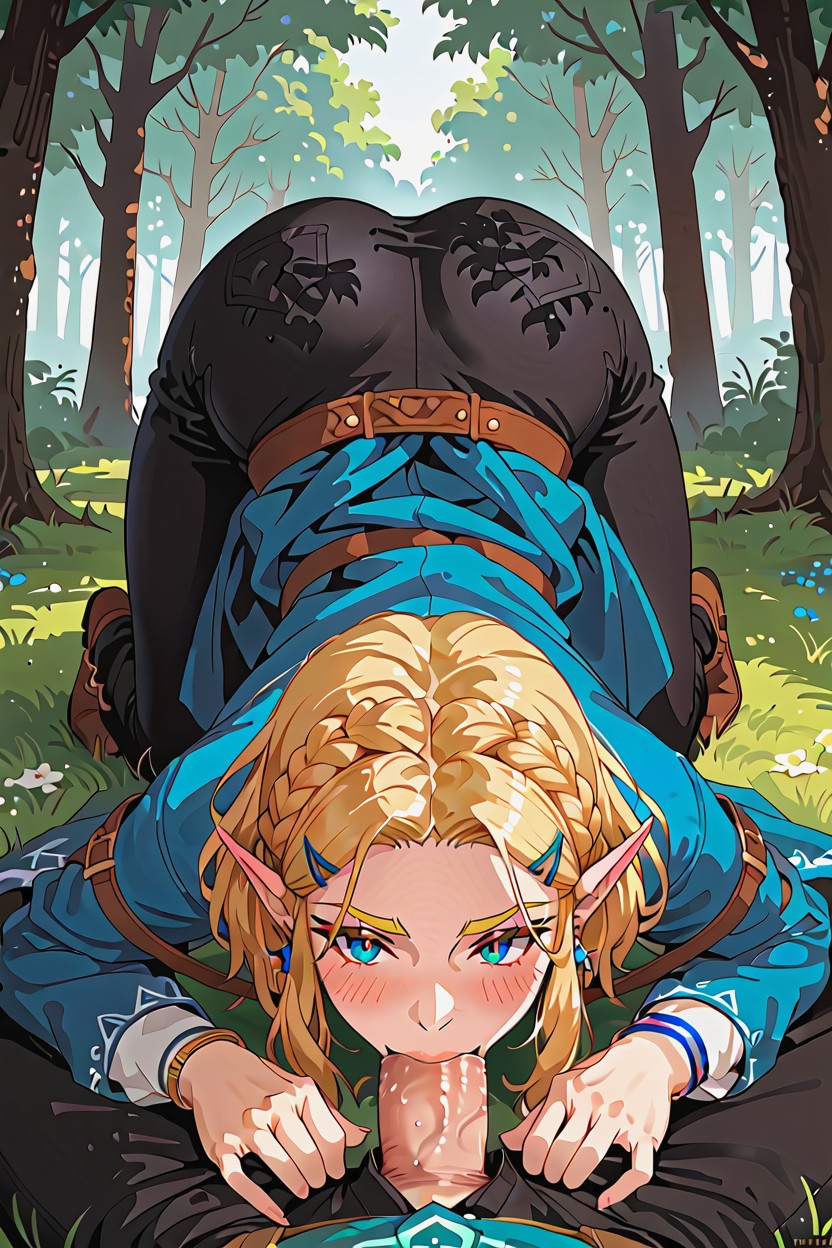 25+, Zelda Is Blonde, Huge Penis Hentai AI Porn