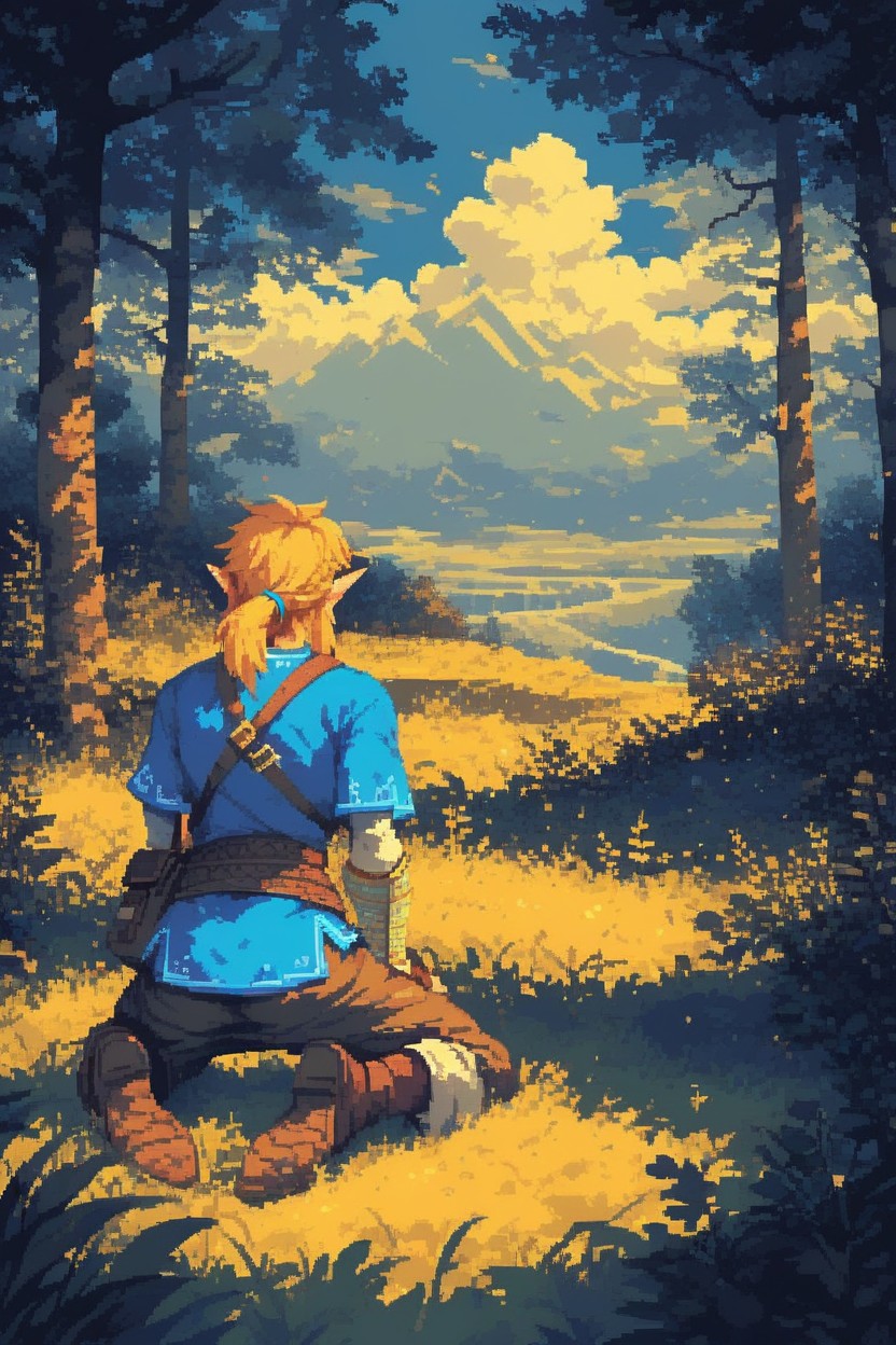 Title, Zelda From Breath Of The Wild, Meadow Hentai AI Porn